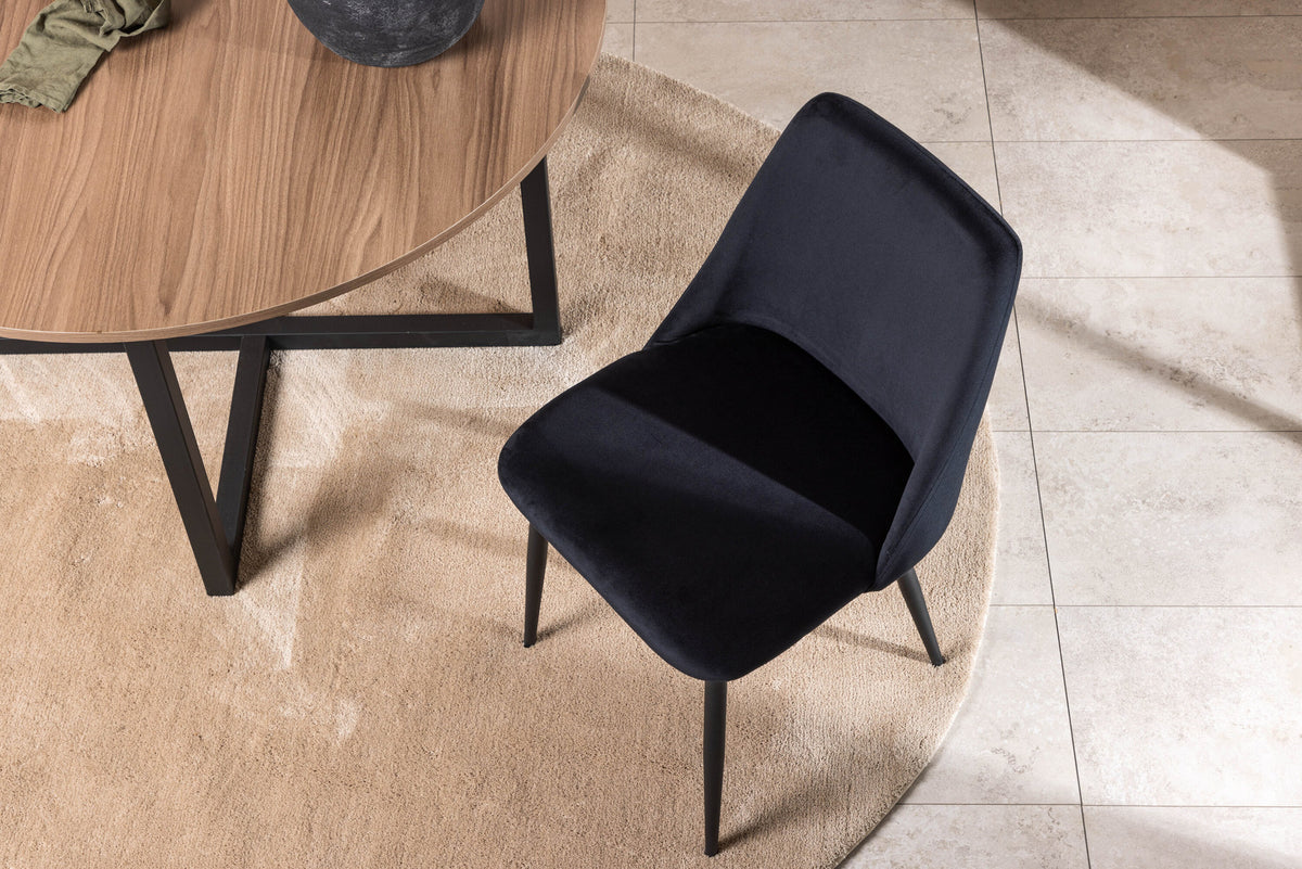 Night Stuhl in Schwarz präsentiert im Onlineshop von KAQTU Design AG. Stuhl ist von Venture Home