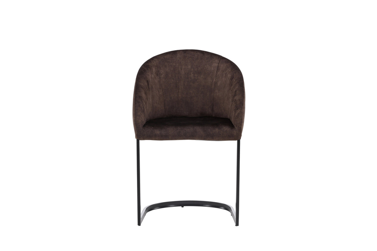 Evening Stuhl in Dunkelbraun präsentiert im Onlineshop von KAQTU Design AG. Schalenstuhl ist von Venture Home