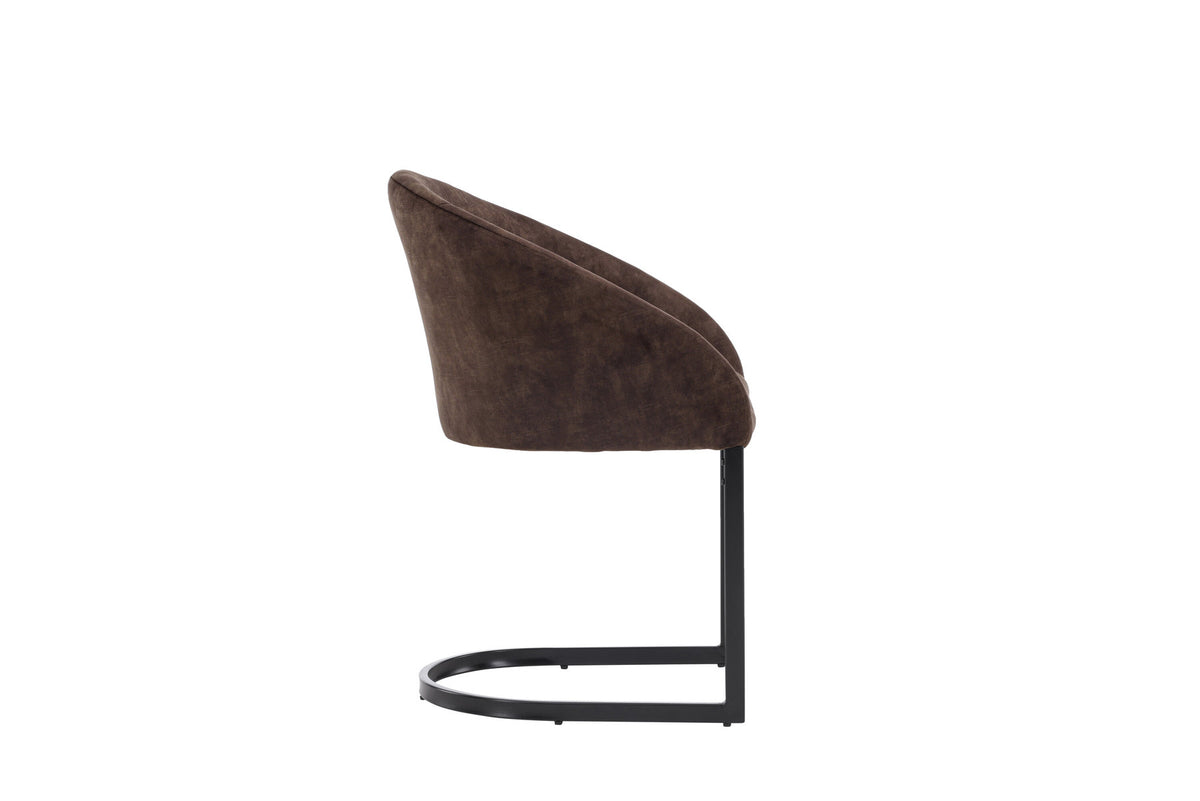 Evening Stuhl in Dunkelbraun präsentiert im Onlineshop von KAQTU Design AG. Schalenstuhl ist von Venture Home
