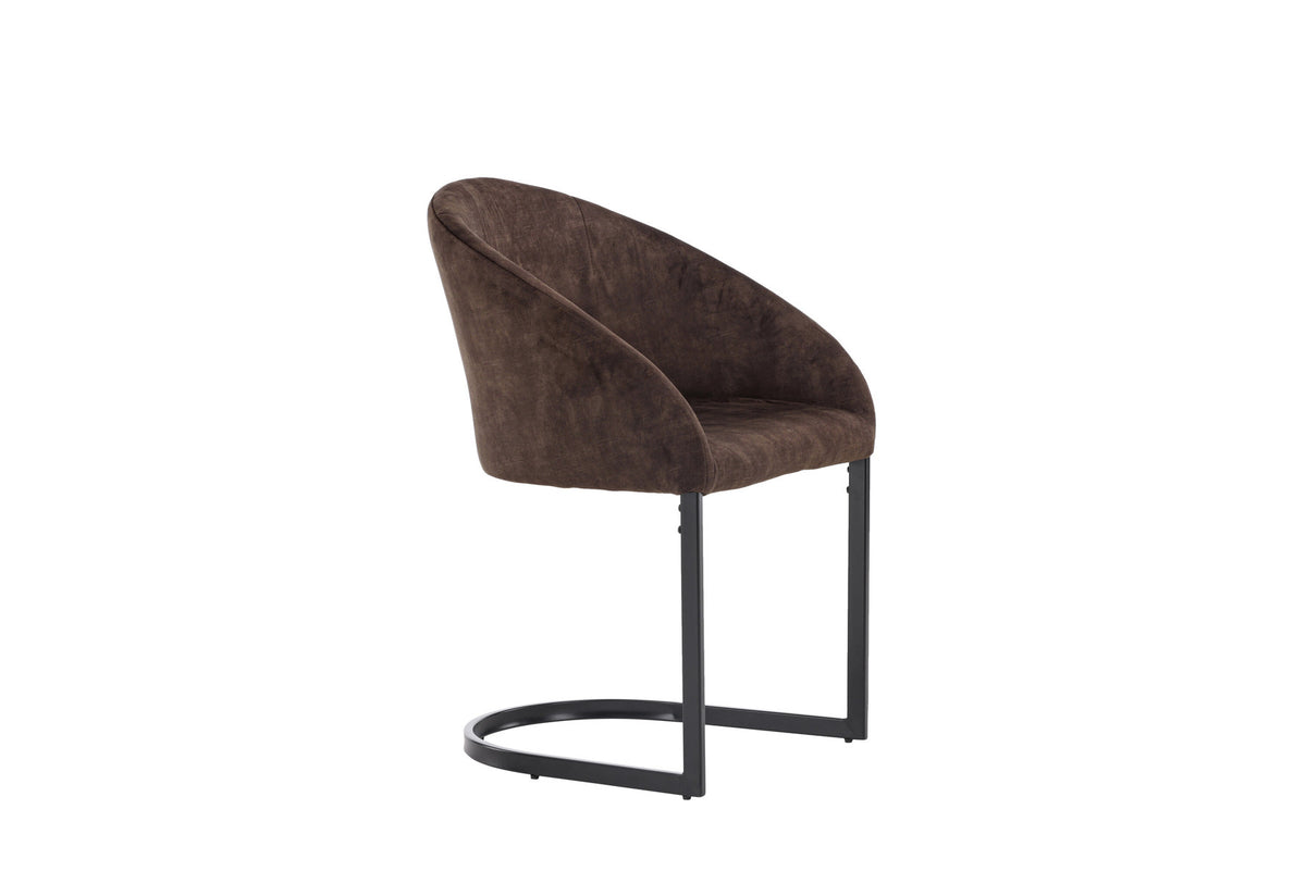 Evening Stuhl in Dunkelbraun präsentiert im Onlineshop von KAQTU Design AG. Schalenstuhl ist von Venture Home