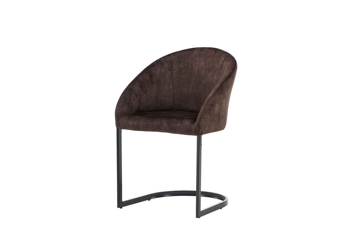 Evening Stuhl in Dunkelbraun präsentiert im Onlineshop von KAQTU Design AG. Schalenstuhl ist von Venture Home