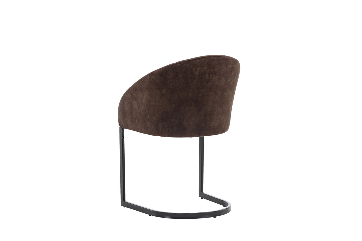 Evening Stuhl in Dunkelbraun präsentiert im Onlineshop von KAQTU Design AG. Schalenstuhl ist von Venture Home