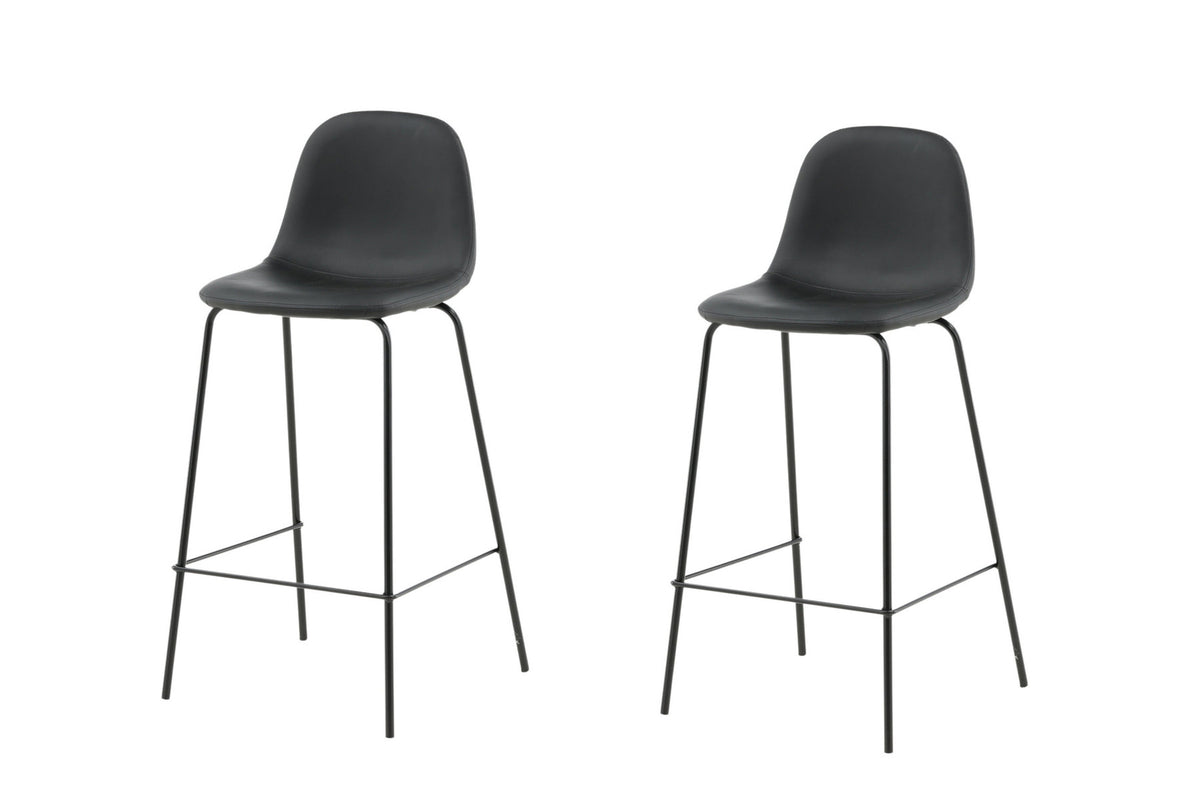 Polar Barstuhl in Schwarz präsentiert im Onlineshop von KAQTU Design AG. Barstuhl ist von Venture Home