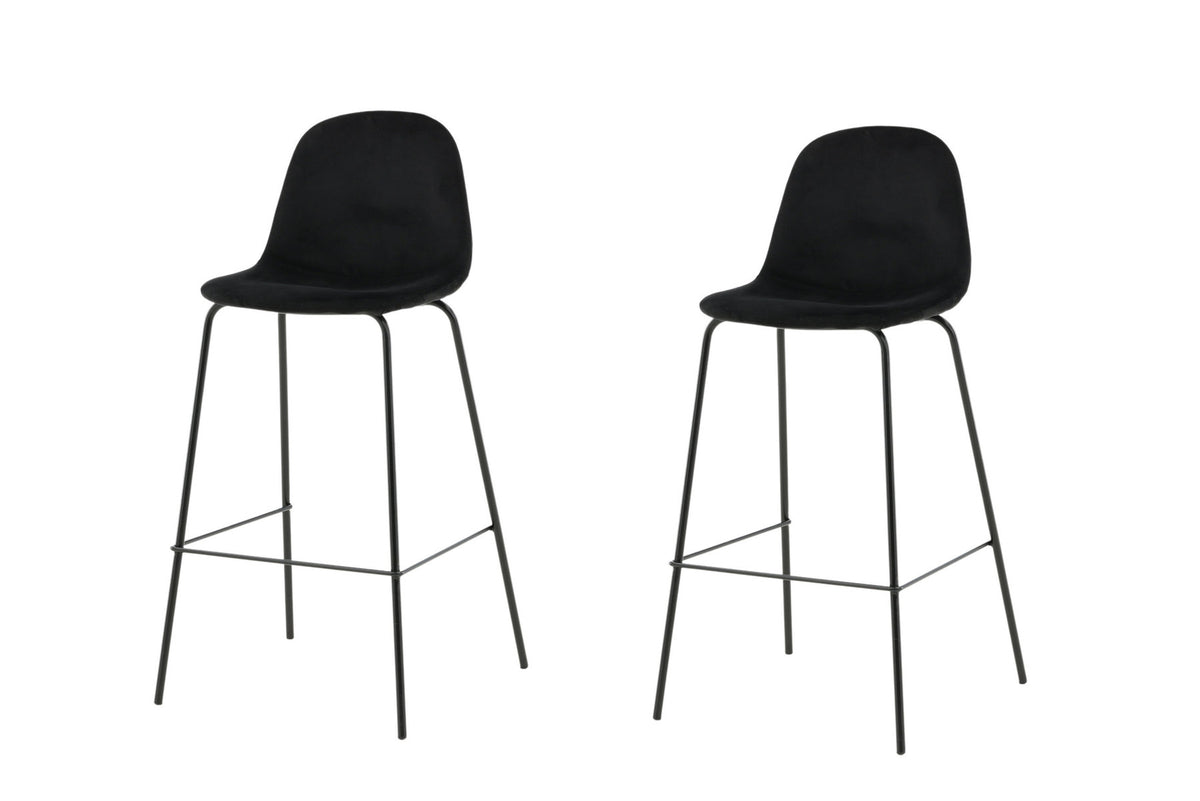 Polar Barstuhl in Schwarz präsentiert im Onlineshop von KAQTU Design AG. Barstuhl ist von Venture Home