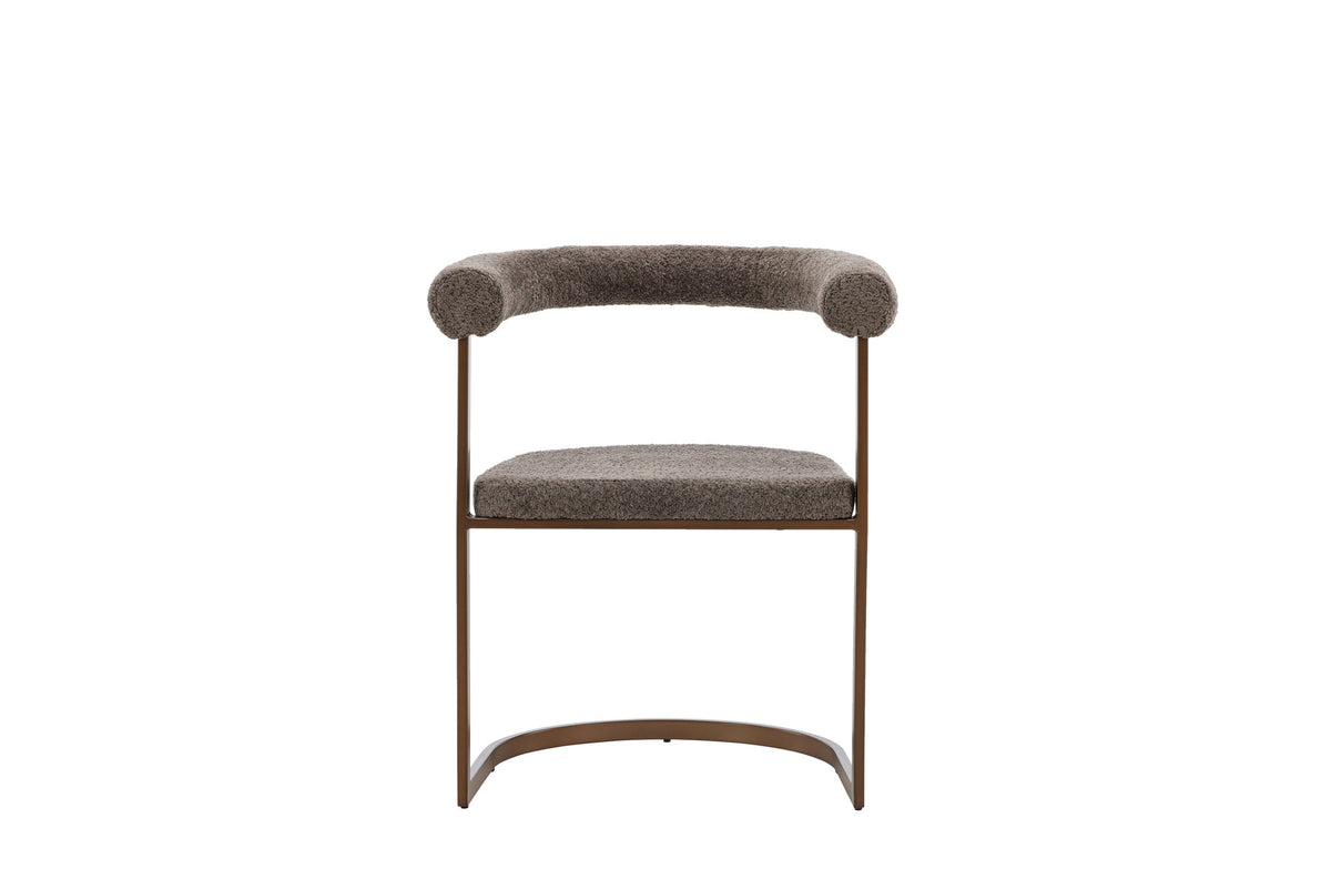 Morgen Esszimmerstuhl in Braun präsentiert im Onlineshop von KAQTU Design AG. Schalenstuhl mit Armlehne ist von Venture Home