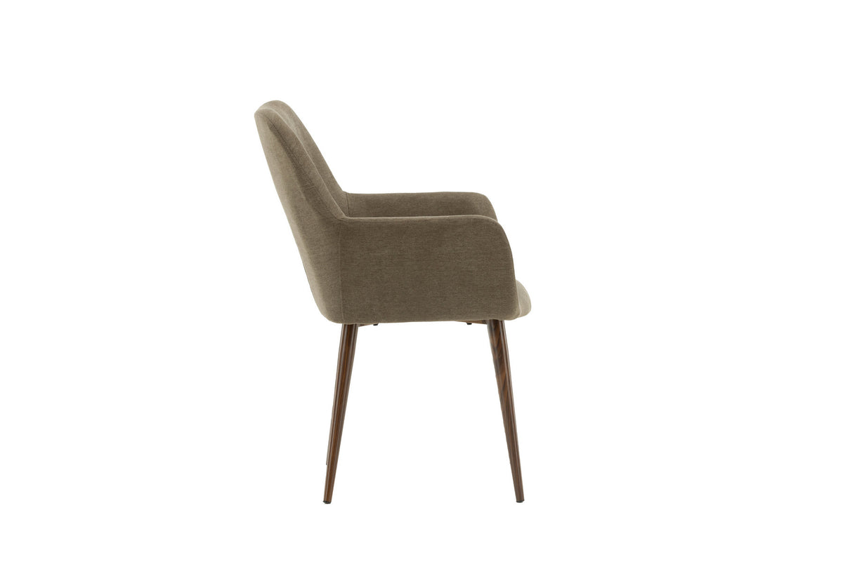 Tomorrow Stuhl in Braun präsentiert im Onlineshop von KAQTU Design AG. Stuhl mit Armlehne ist von Venture Home