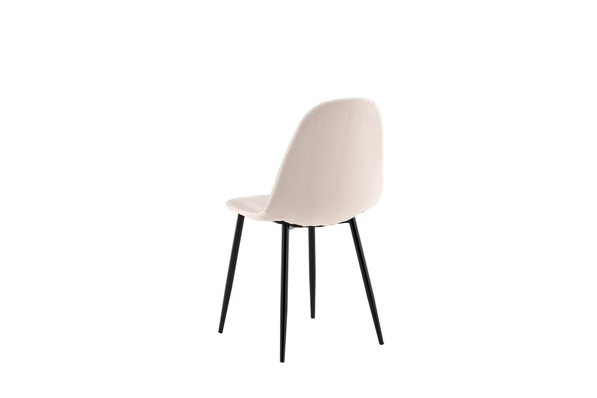 Polar Stuhl in Beige/Schwarz präsentiert im Onlineshop von KAQTU Design AG. Stuhl ist von Venture Home