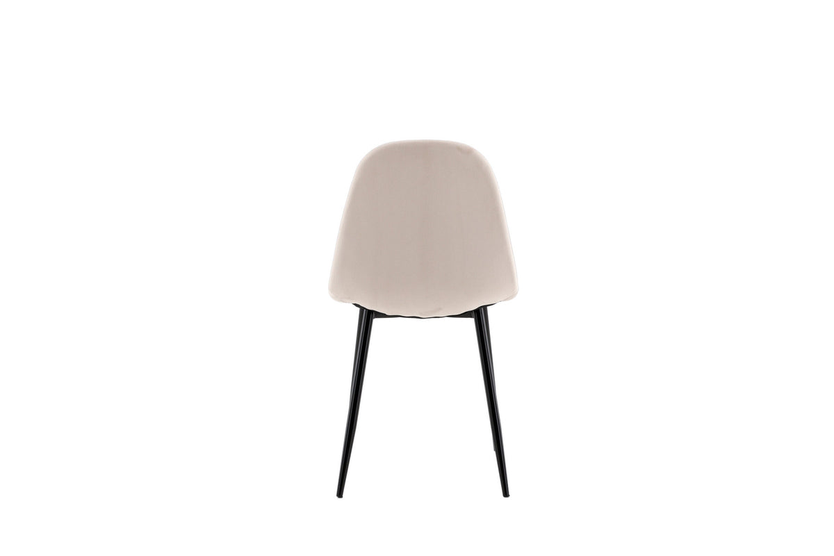 Polar Stuhl in Beige/Schwarz präsentiert im Onlineshop von KAQTU Design AG. Stuhl ist von Venture Home