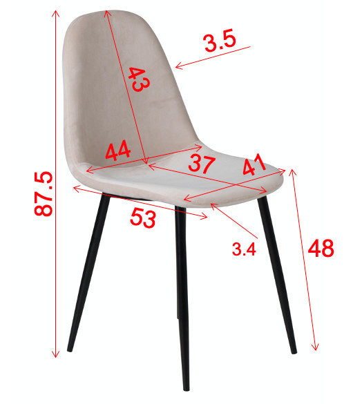 Polar Stuhl in Schwarz/Schwarz präsentiert im Onlineshop von KAQTU Design AG. Stuhl ist von Venture Home