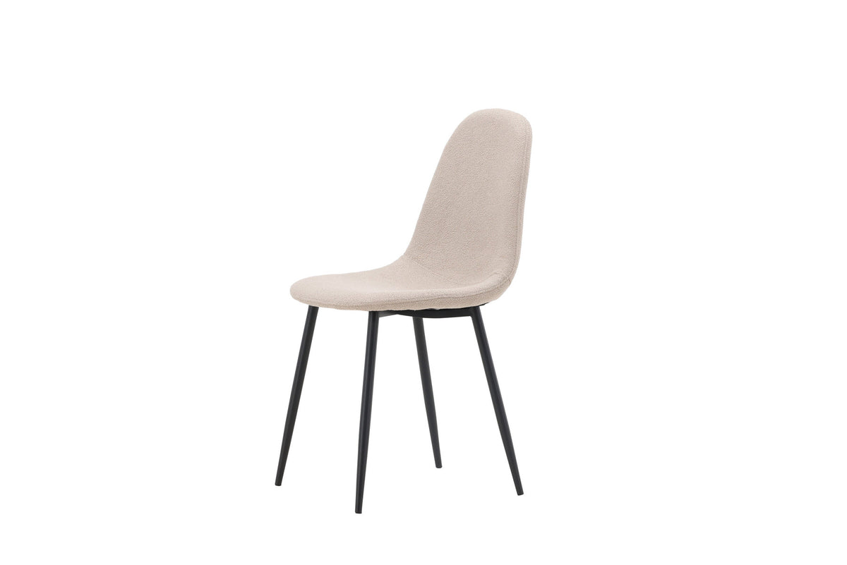 Polar Stuhl in Beige/Schwarz präsentiert im Onlineshop von KAQTU Design AG. Stuhl ist von Venture Home