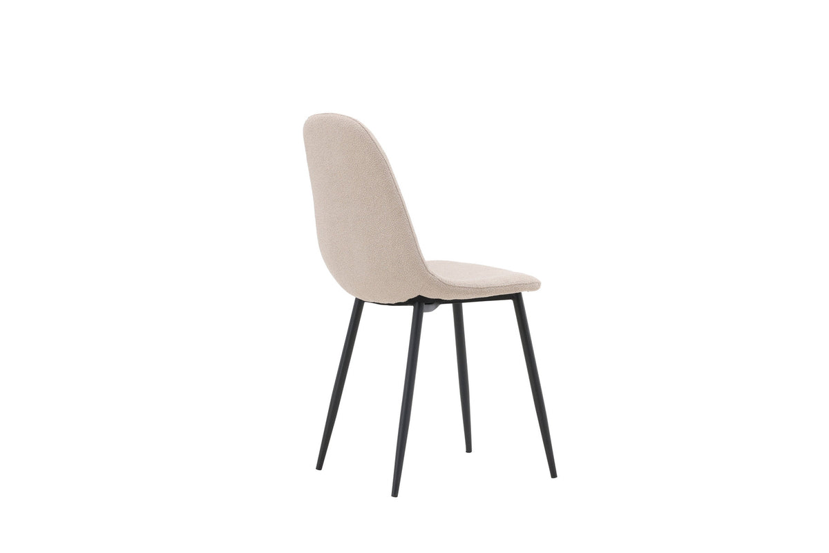 Polar Stuhl in Beige/Schwarz präsentiert im Onlineshop von KAQTU Design AG. Stuhl ist von Venture Home