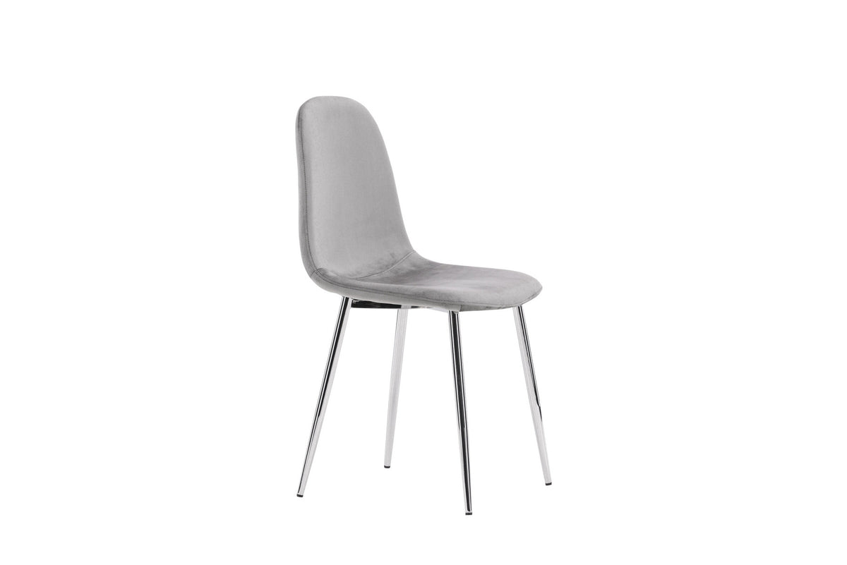 Eva Stuhl in Hellgrau präsentiert im Onlineshop von KAQTU Design AG. Stuhl ist von Venture Home