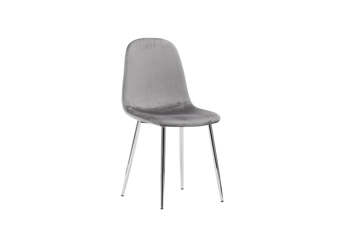 Eva Stuhl in Hellgrau präsentiert im Onlineshop von KAQTU Design AG. Stuhl ist von Venture Home