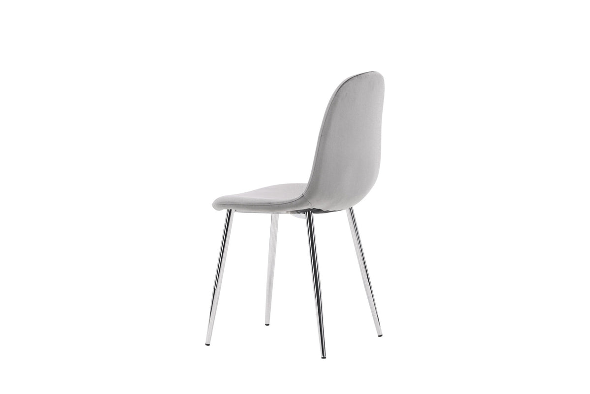 Eva Stuhl in Hellgrau präsentiert im Onlineshop von KAQTU Design AG. Stuhl ist von Venture Home