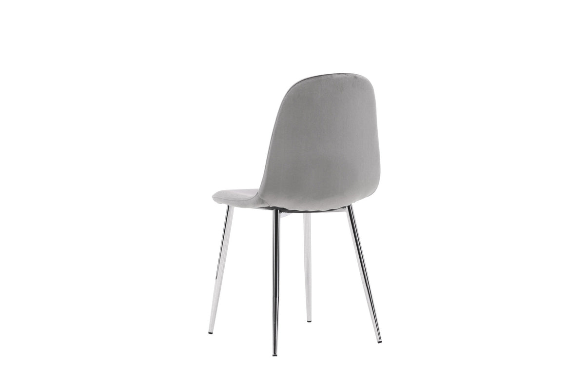 Eva Stuhl in Hellgrau präsentiert im Onlineshop von KAQTU Design AG. Stuhl ist von Venture Home