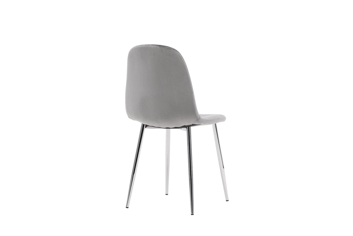 Eva Stuhl in Hellgrau präsentiert im Onlineshop von KAQTU Design AG. Stuhl ist von Venture Home