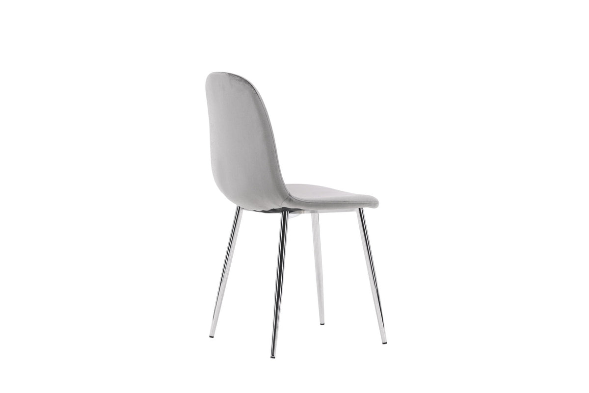 Eva Stuhl in Hellgrau präsentiert im Onlineshop von KAQTU Design AG. Stuhl ist von Venture Home