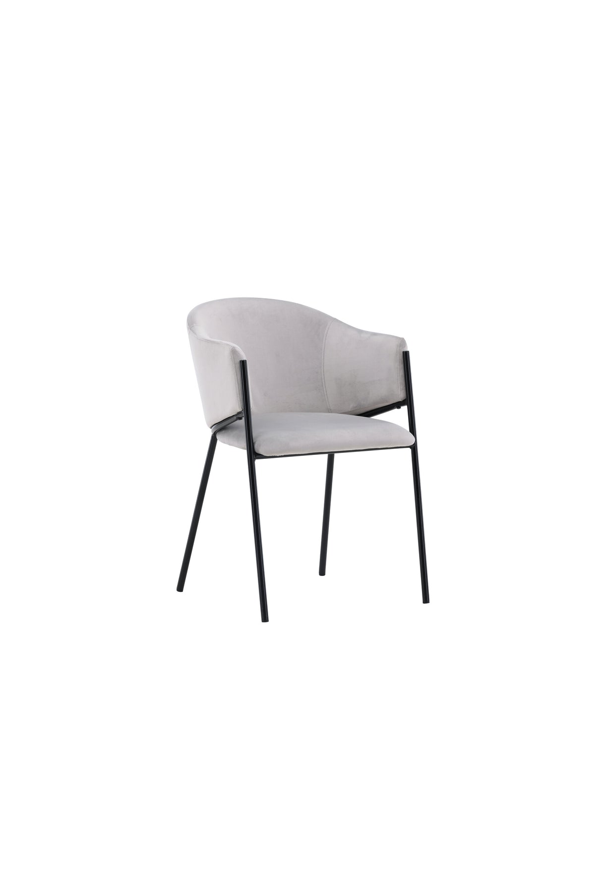Evelina Esszimmerstuhl in Grau präsentiert im Onlineshop von KAQTU Design AG. Schalenstuhl mit Armlehne ist von Venture Home