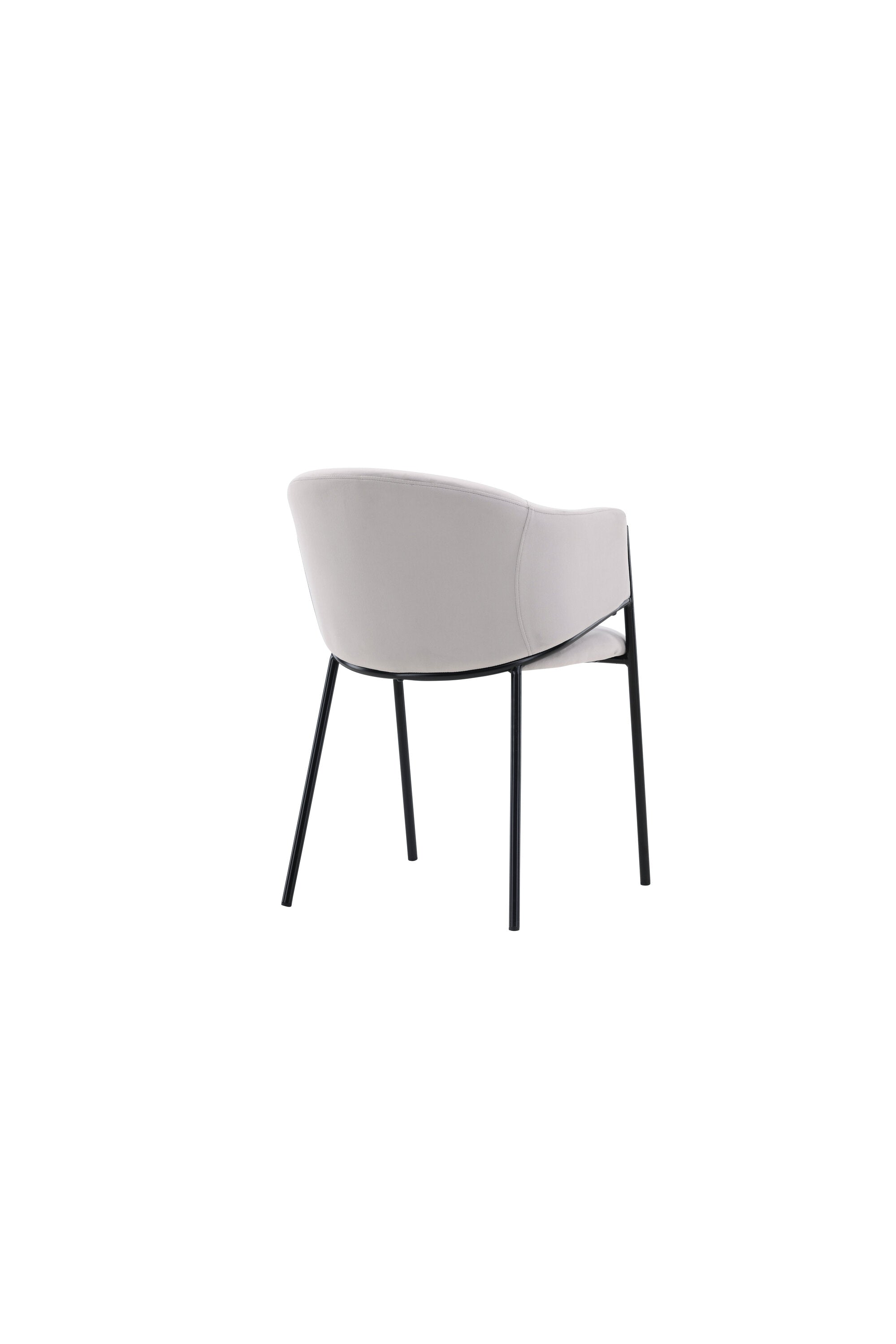 Evelina Esszimmerstuhl in Grau präsentiert im Onlineshop von KAQTU Design AG. Schalenstuhl mit Armlehne ist von Venture Home