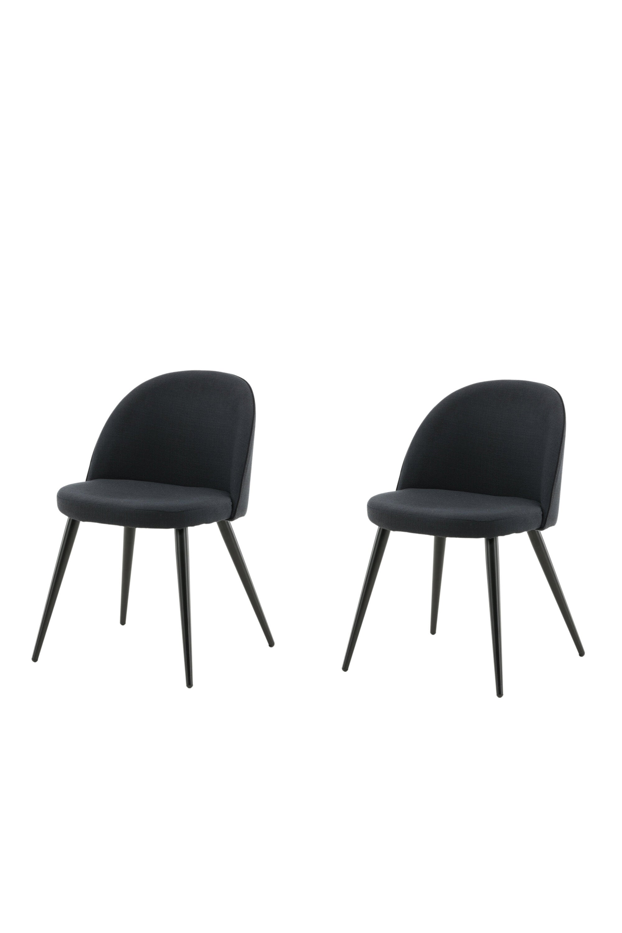 Velvet Stuhl in Schwarz/Schwarz präsentiert im Onlineshop von KAQTU Design AG. Schalenstuhl ist von Venture Home
