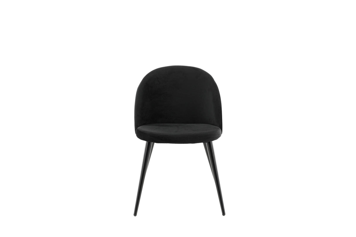 Velvet Matstol Stuhl in Schwarz präsentiert im Onlineshop von KAQTU Design AG. Schalenstuhl ist von Venture Home