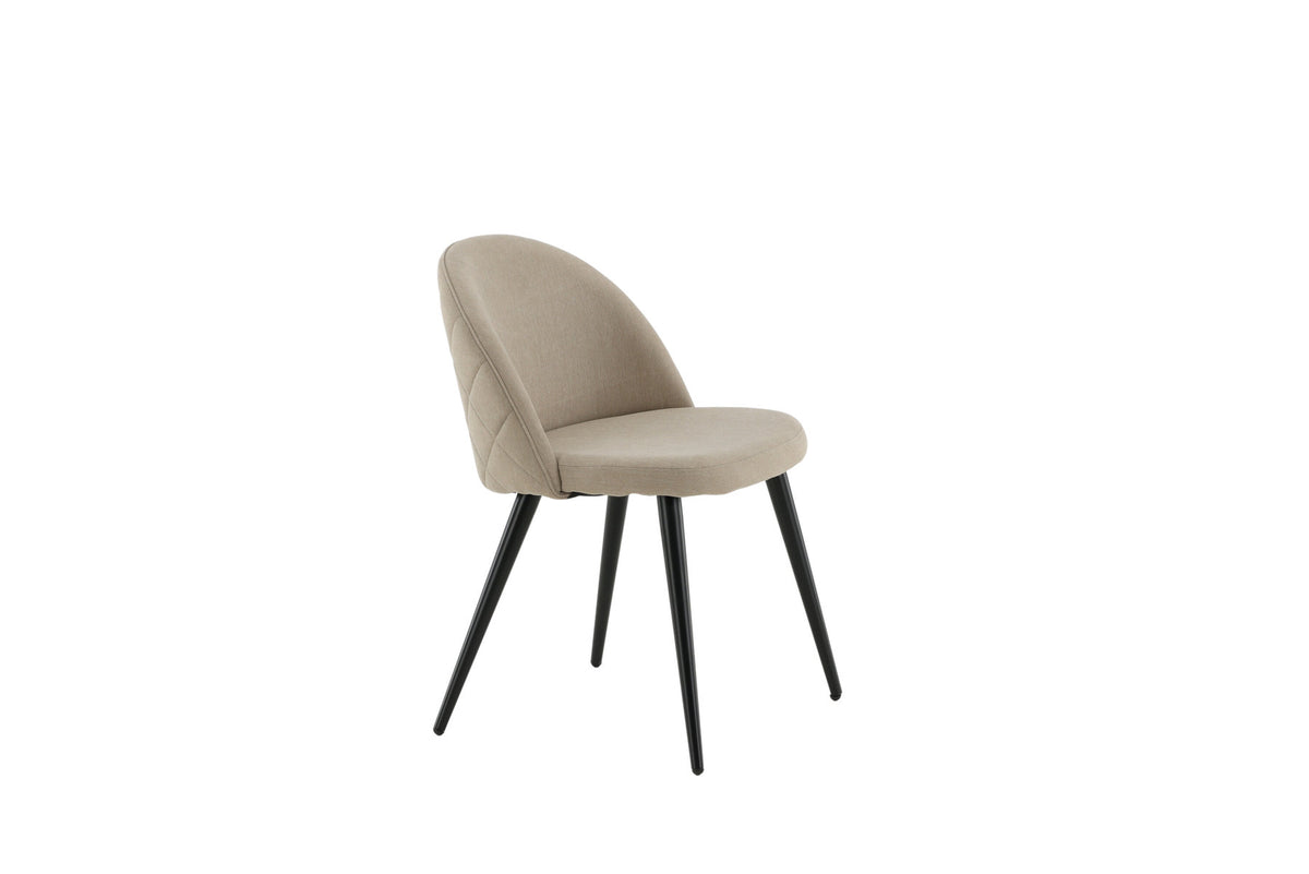 Velvet Stitches Stuhl in Beige präsentiert im Onlineshop von KAQTU Design AG. Stuhl ist von Venture Home
