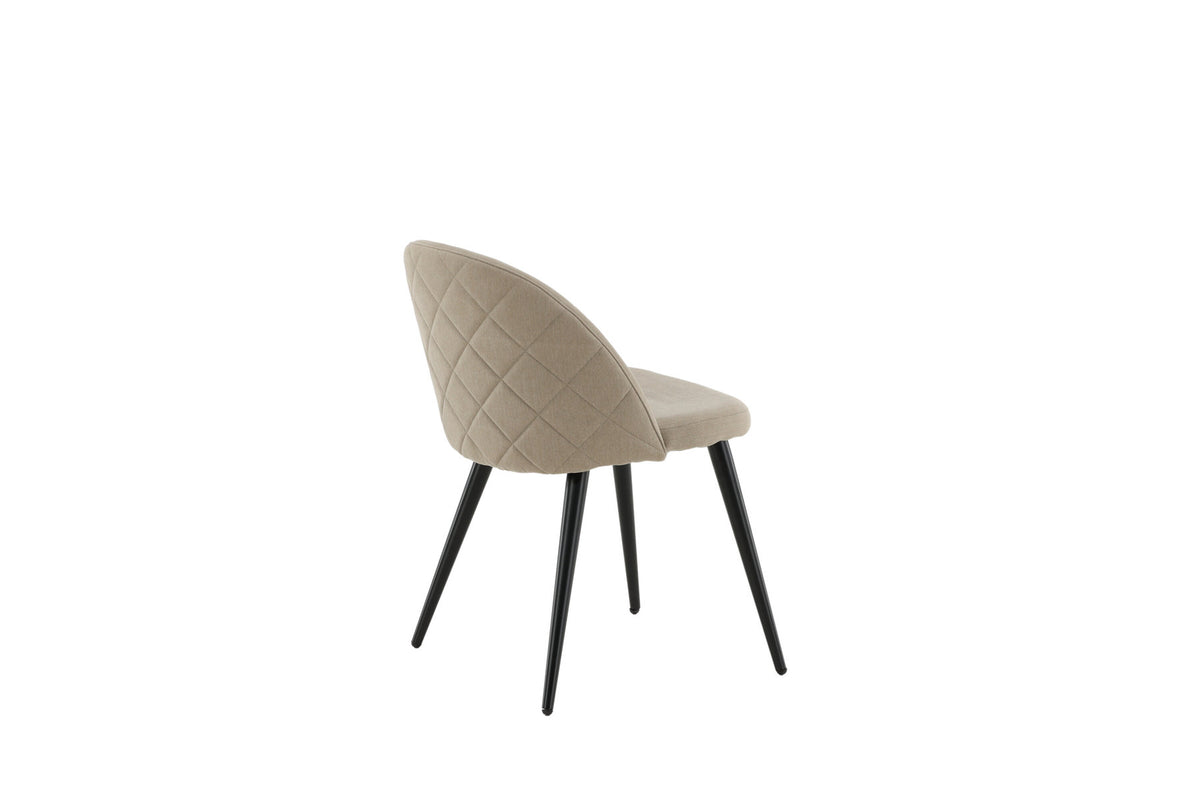 Velvet Stitches Stuhl in Beige präsentiert im Onlineshop von KAQTU Design AG. Stuhl ist von Venture Home