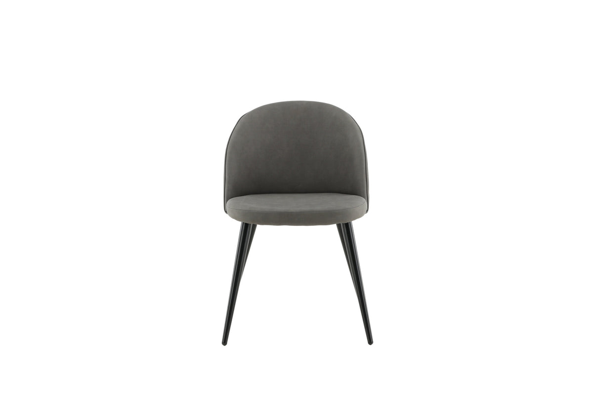 Velvet Stitches Stuhl in Grau präsentiert im Onlineshop von KAQTU Design AG. Stuhl ist von Venture Home
