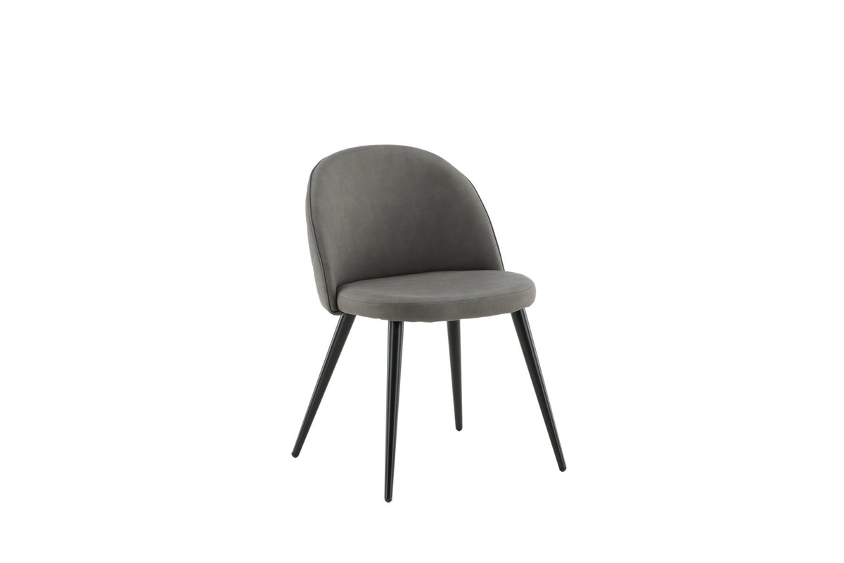 Velvet Stitches Stuhl in Grau präsentiert im Onlineshop von KAQTU Design AG. Stuhl ist von Venture Home
