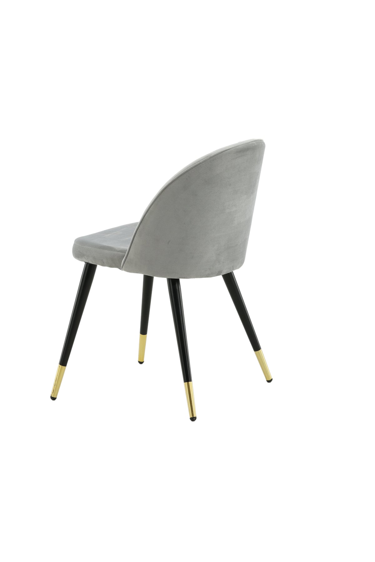 Velvet Matstol Stuhl in Grau / Schwarz / Gold präsentiert im Onlineshop von KAQTU Design AG. Schalenstuhl ist von Venture Home