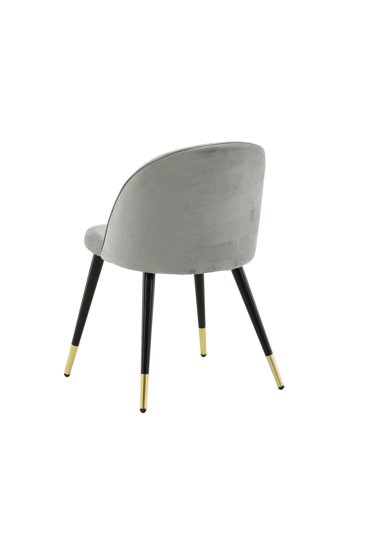 Velvet Matstol Stuhl in Grau / Schwarz / Gold präsentiert im Onlineshop von KAQTU Design AG. Schalenstuhl ist von Venture Home