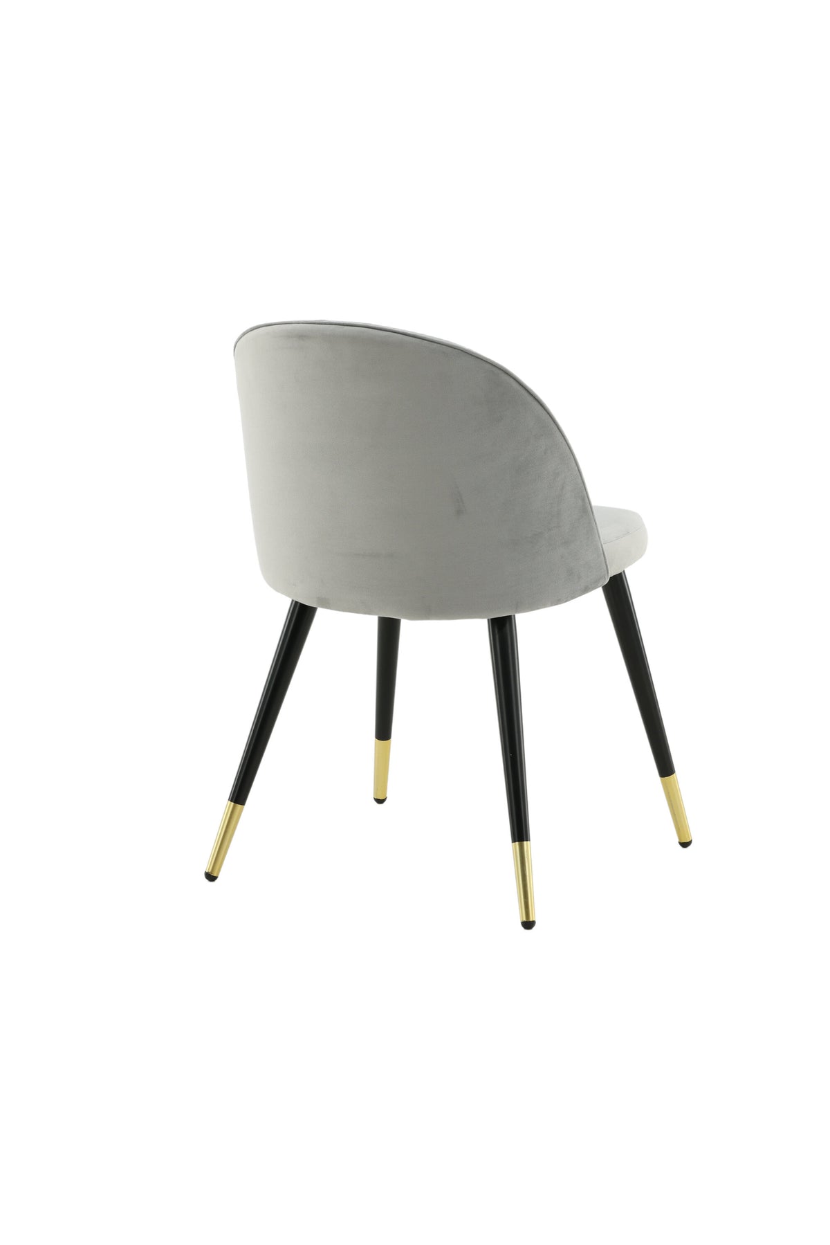 Velvet Matstol Stuhl in Grau / Schwarz / Gold präsentiert im Onlineshop von KAQTU Design AG. Schalenstuhl ist von Venture Home