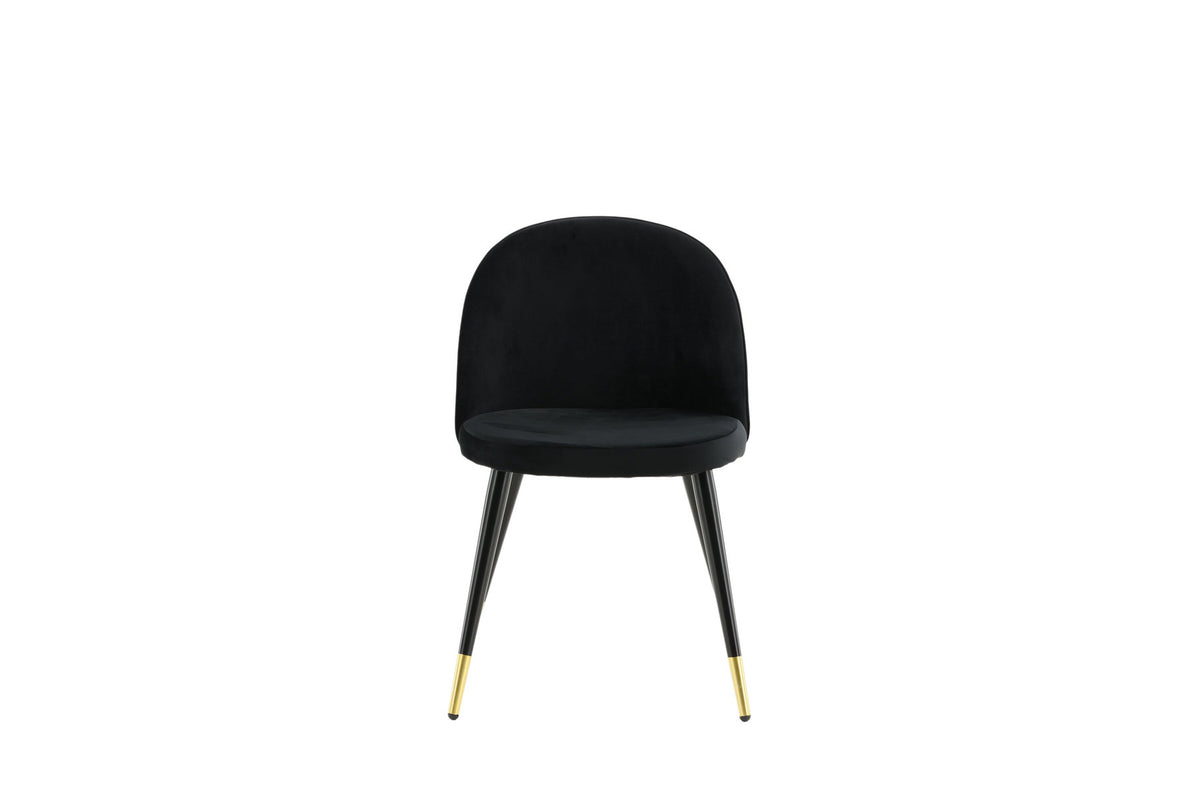 Velvet Stuhl in Schwarz präsentiert im Onlineshop von KAQTU Design AG. Stuhl ist von Venture Home