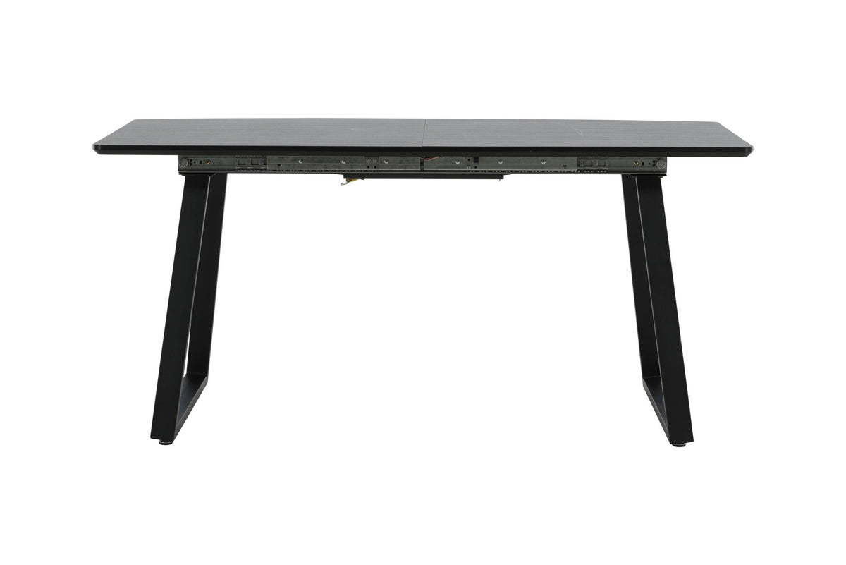 Inka ausziehbarer Tisch in Schwarz präsentiert im Onlineshop von KAQTU Design AG. Esstisch ist von Venture Home