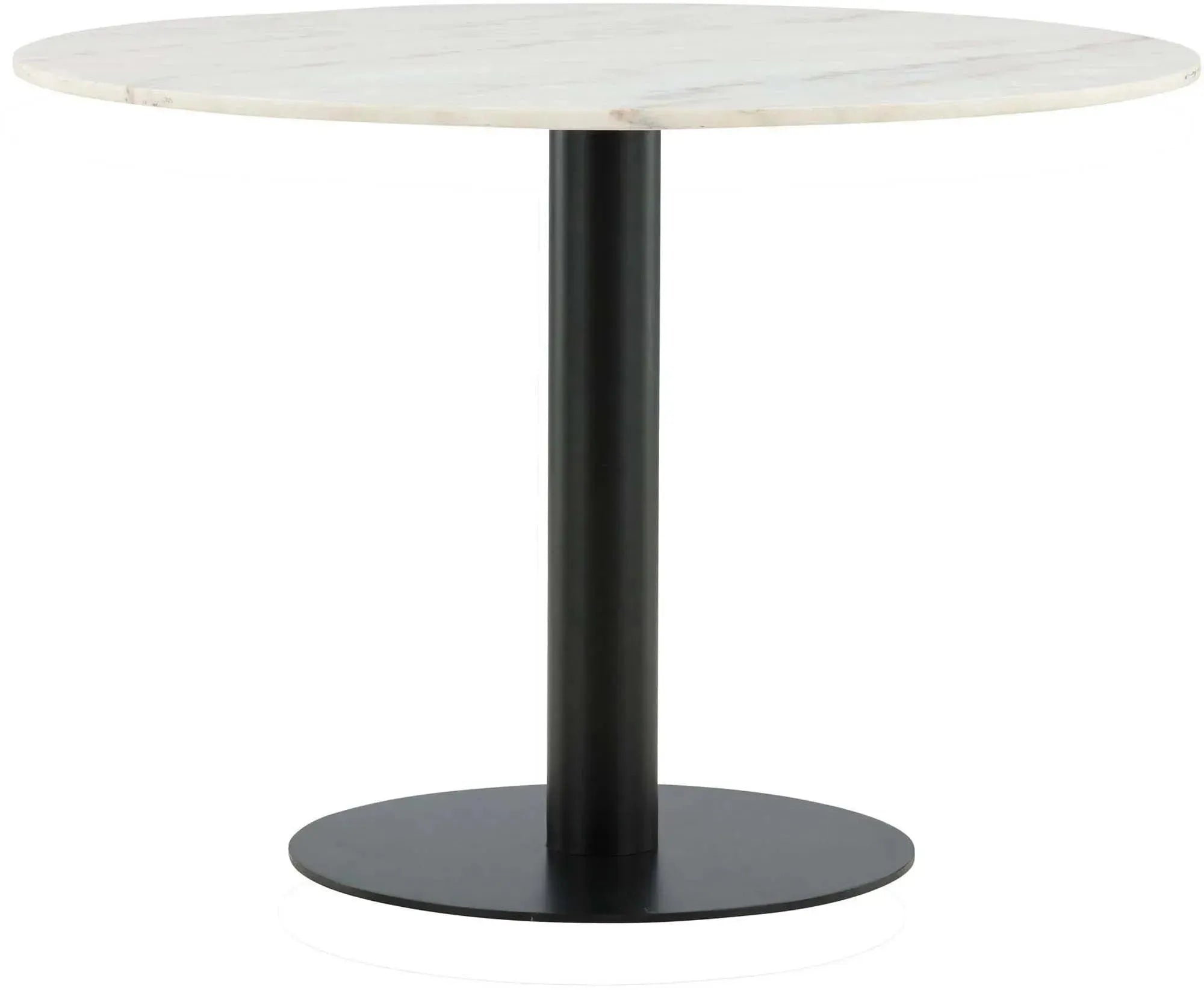 Der Estelle Tisch vereint schwarzen Marmor und Metall zu einem zeitlosen, pflegeleichten Design für gesellige Runden.