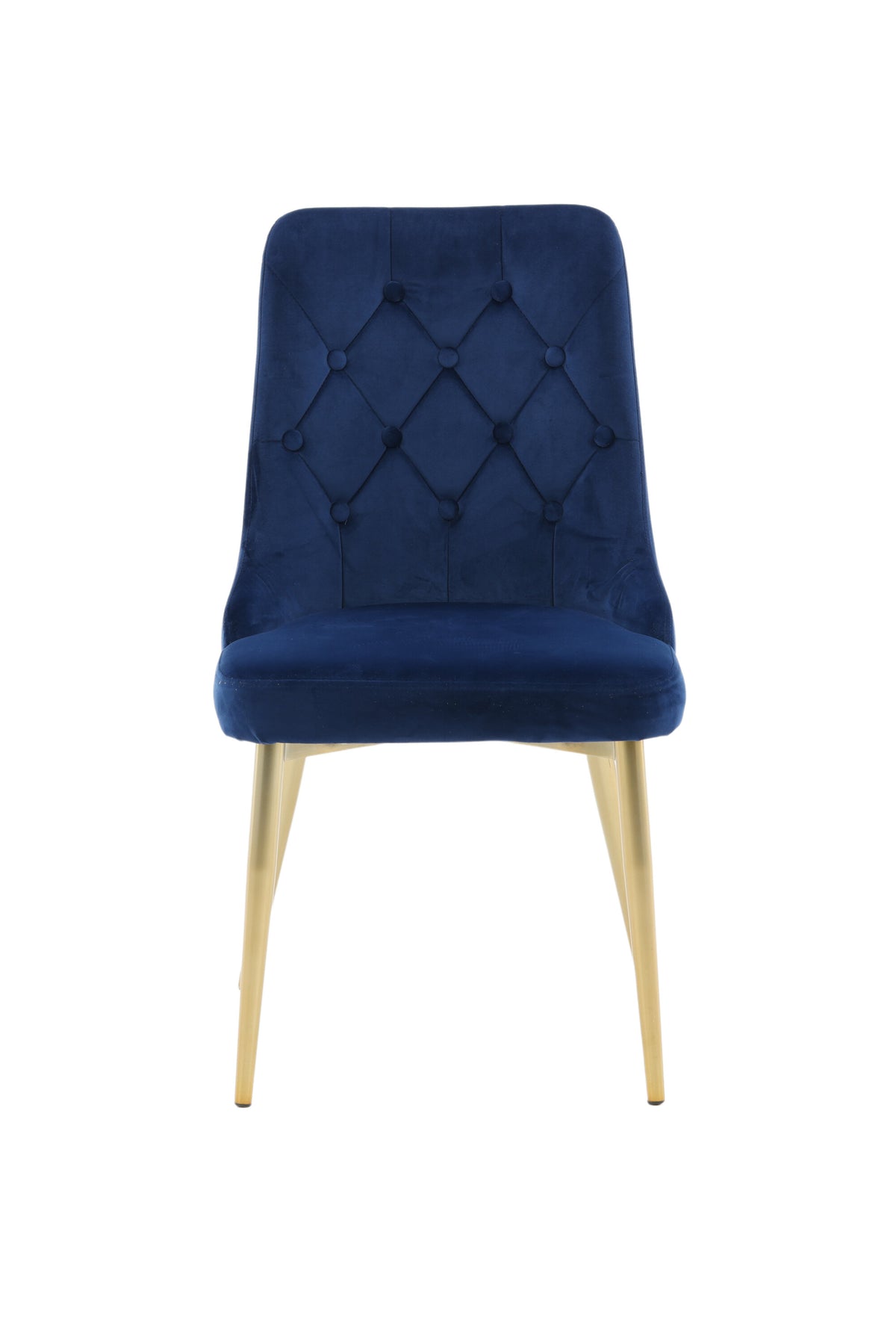 Velvet Lyx Stuhl in Blau präsentiert im Onlineshop von KAQTU Design AG. Stuhl ist von Venture Home
