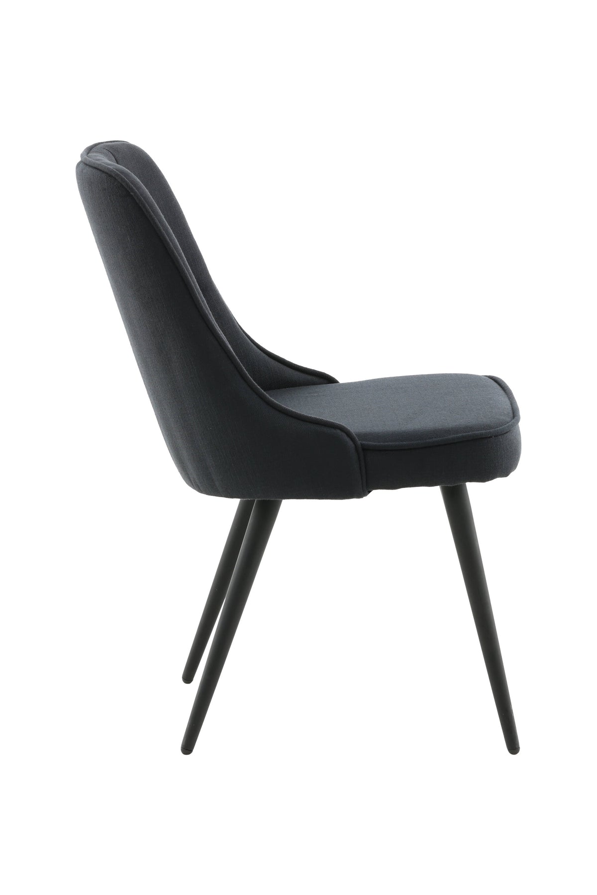 Velvet Deluxe Stuhl in Schwarz präsentiert im Onlineshop von KAQTU Design AG. Stuhl ist von Venture Home