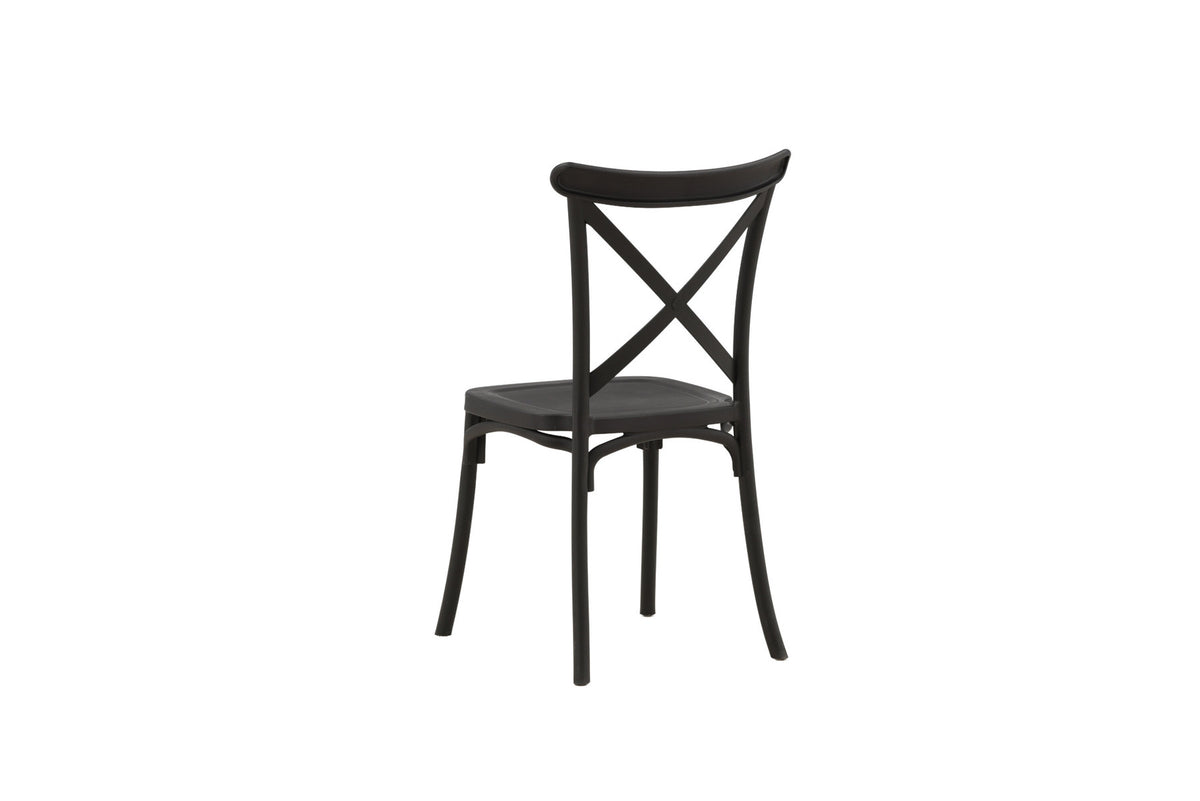 Crosett Stuhl in Schwarz präsentiert im Onlineshop von KAQTU Design AG. Stuhl ist von Venture Home
