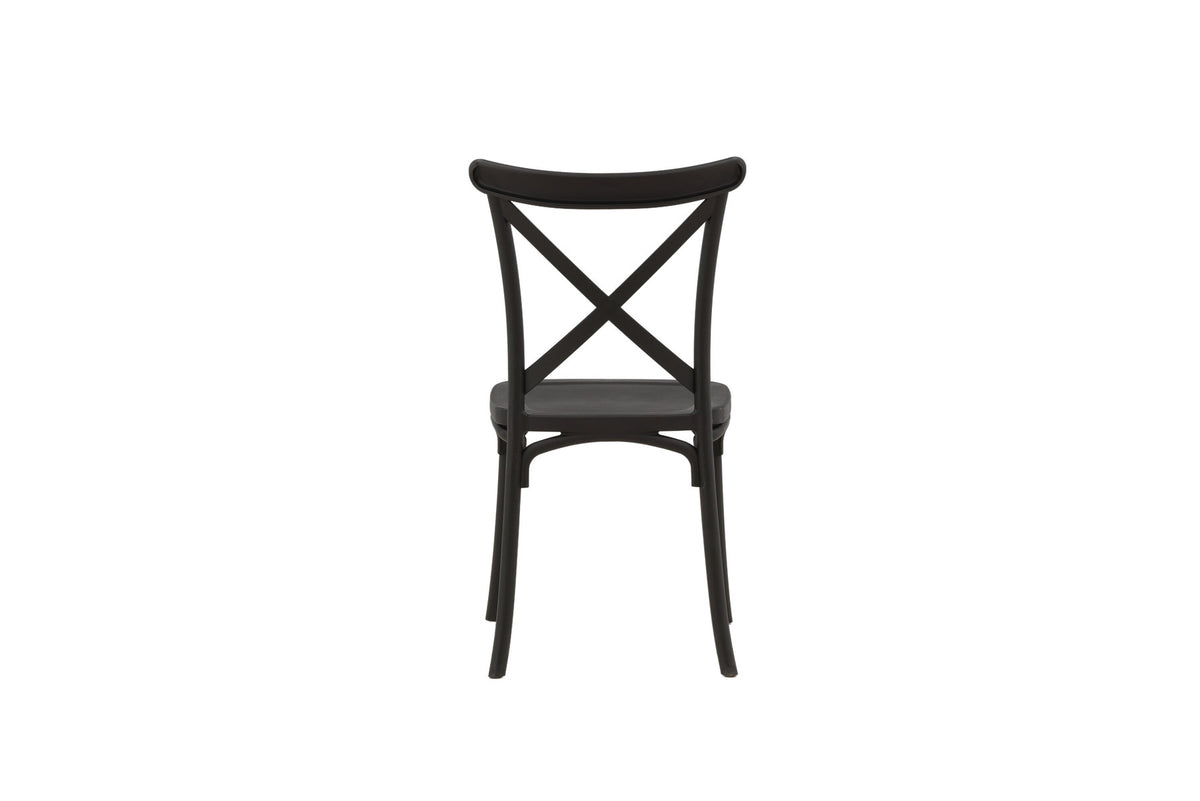 Crosett Stuhl in Schwarz präsentiert im Onlineshop von KAQTU Design AG. Stuhl ist von Venture Home