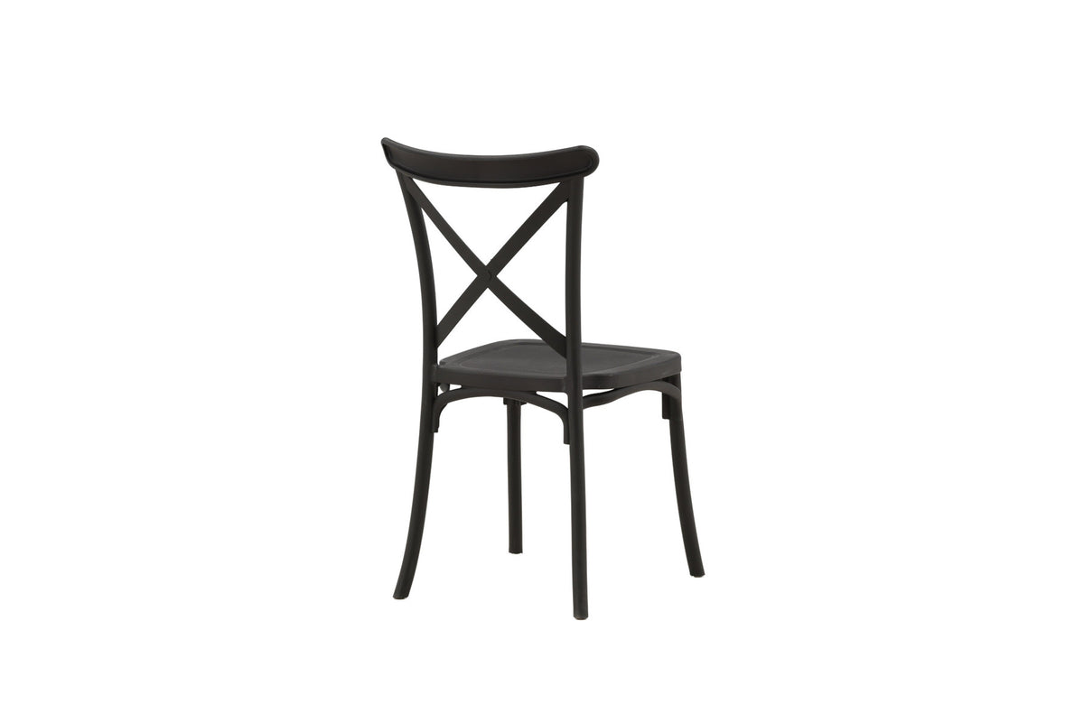 Crosett Stuhl in Schwarz präsentiert im Onlineshop von KAQTU Design AG. Stuhl ist von Venture Home