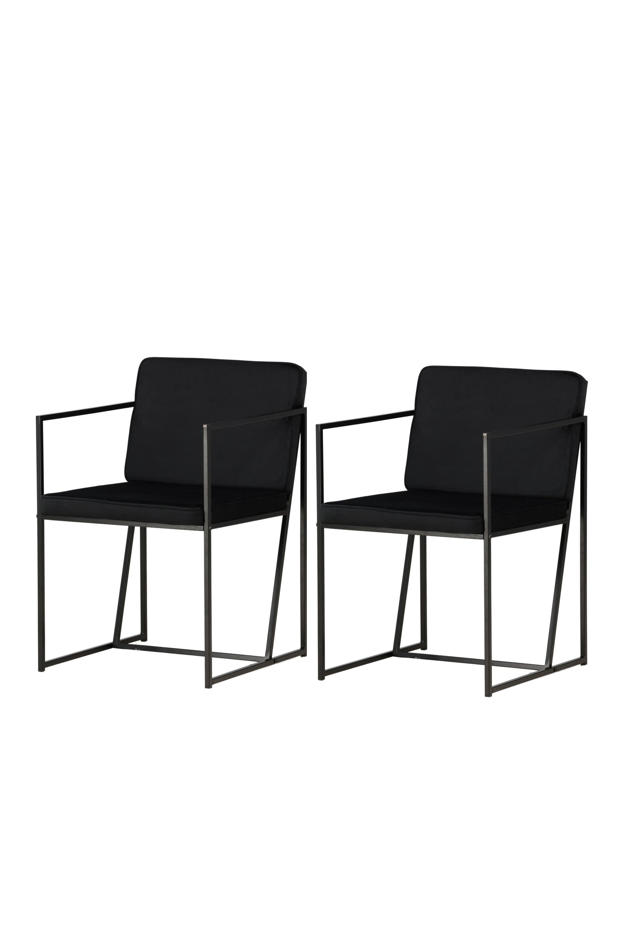 Richmond Stuhl in Schwarz präsentiert im Onlineshop von KAQTU Design AG. Stuhl mit Armlehne ist von Venture Home