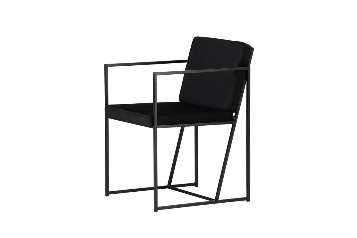 Richmond Stuhl in Schwarz präsentiert im Onlineshop von KAQTU Design AG. Stuhl mit Armlehne ist von Venture Home