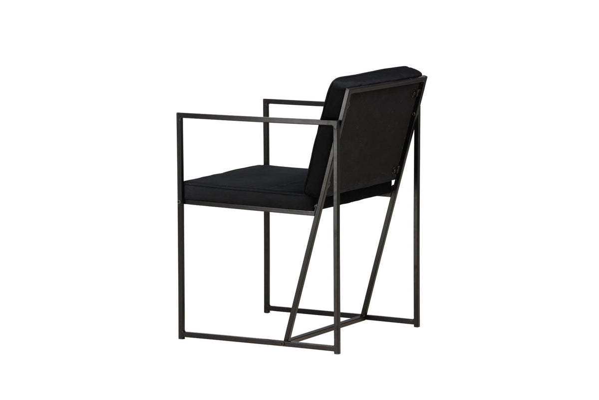 Richmond Stuhl in Schwarz präsentiert im Onlineshop von KAQTU Design AG. Stuhl mit Armlehne ist von Venture Home