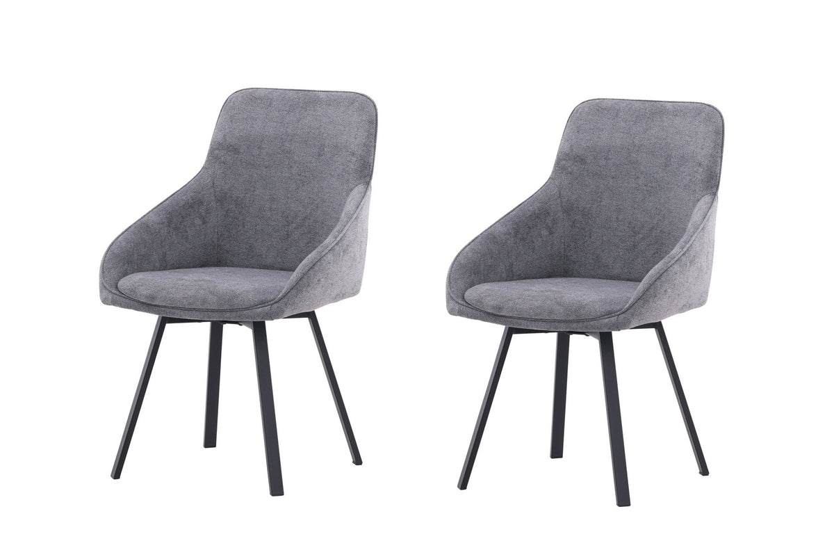 Rosie Drehstuhl in Grau präsentiert im Onlineshop von KAQTU Design AG. Drehstuhl ist von Venture Home
