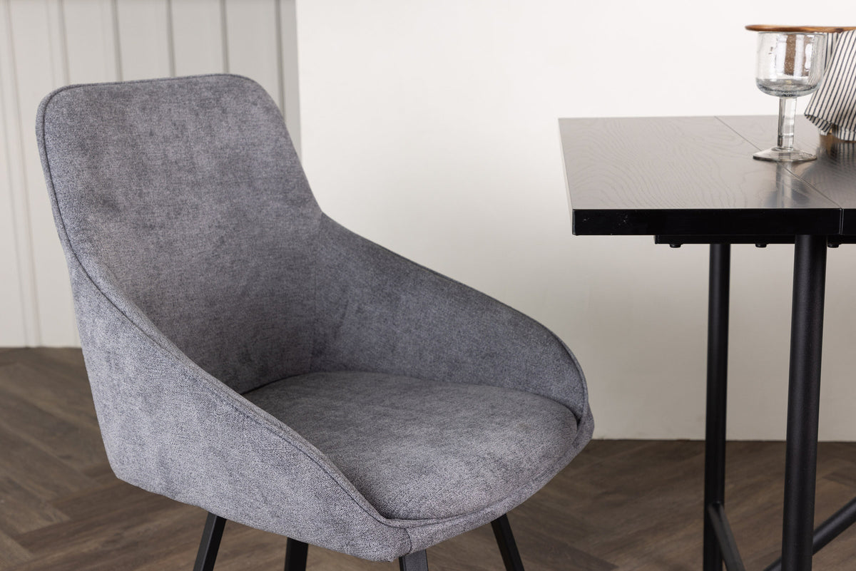 Rosie Drehstuhl in Grau präsentiert im Onlineshop von KAQTU Design AG. Drehstuhl ist von Venture Home