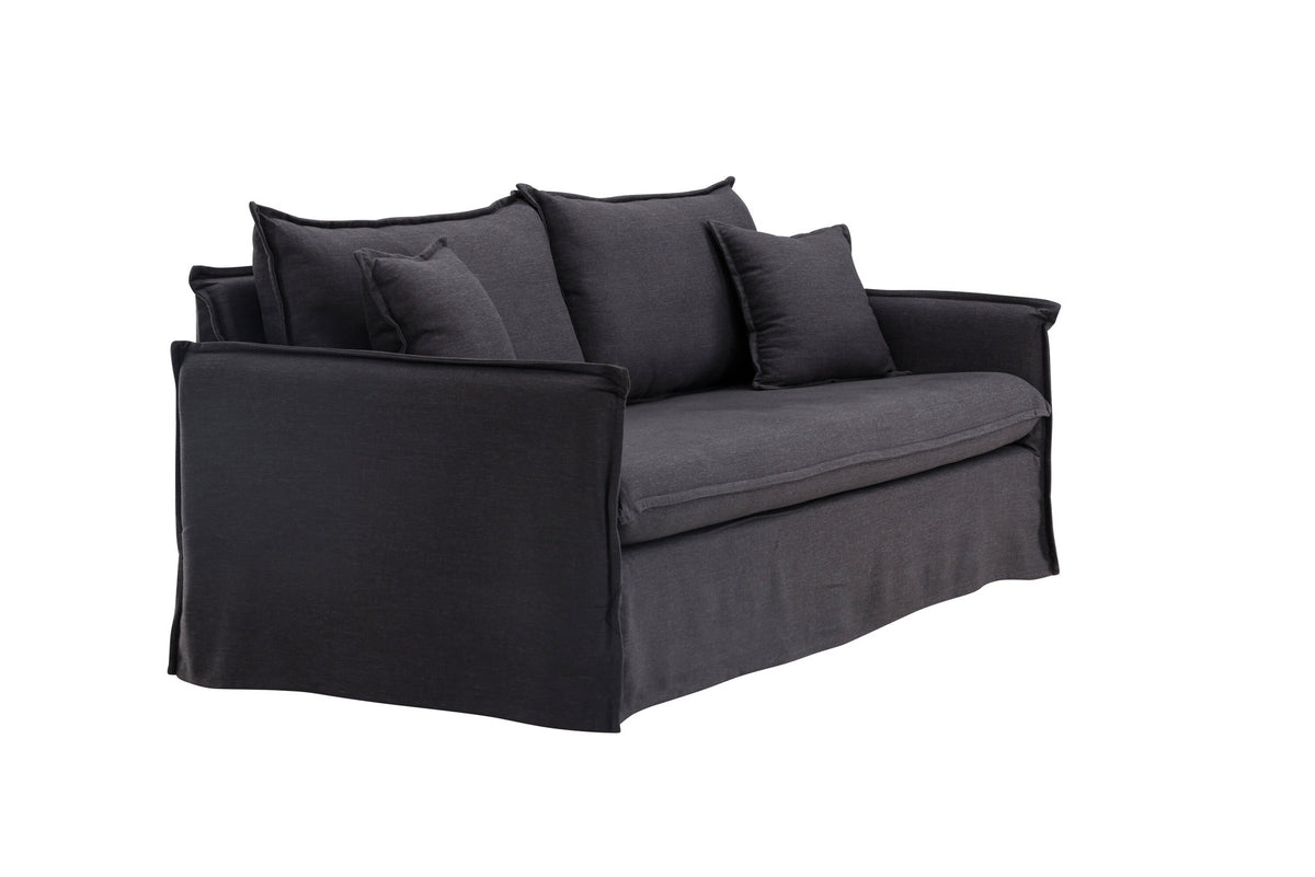 Nova 3 Sitzer Sofa in Schwarz präsentiert im Onlineshop von KAQTU Design AG. 3er Sofa ist von Venture Home