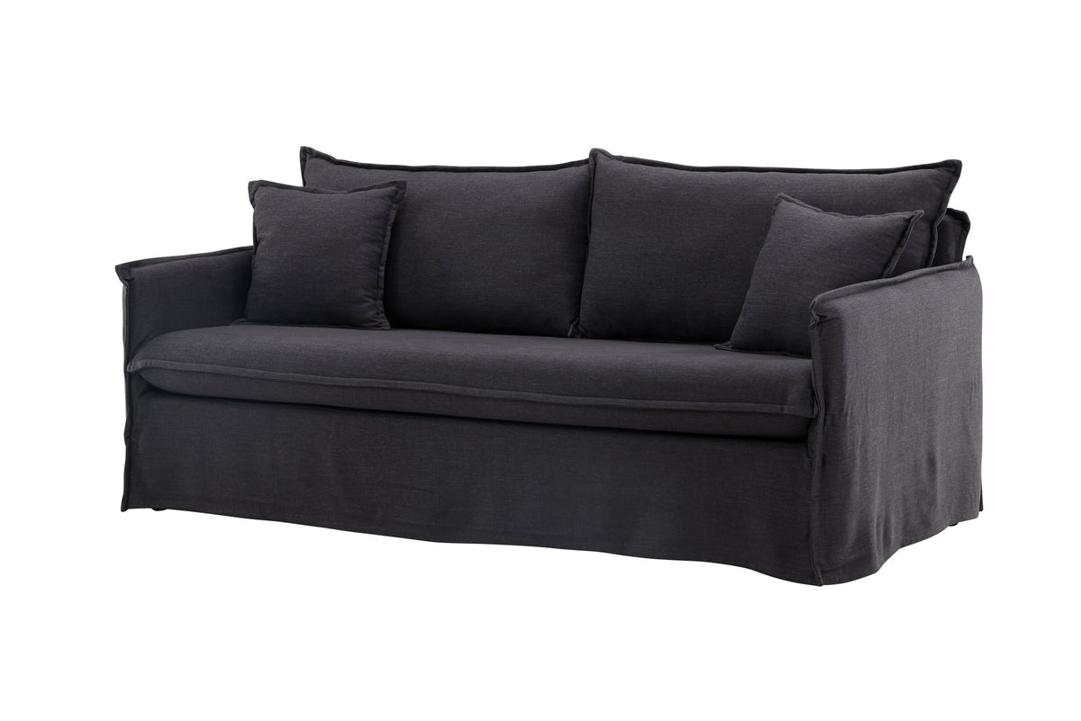 Nova 3 Sitzer Sofa in Schwarz präsentiert im Onlineshop von KAQTU Design AG. 3er Sofa ist von Venture Home