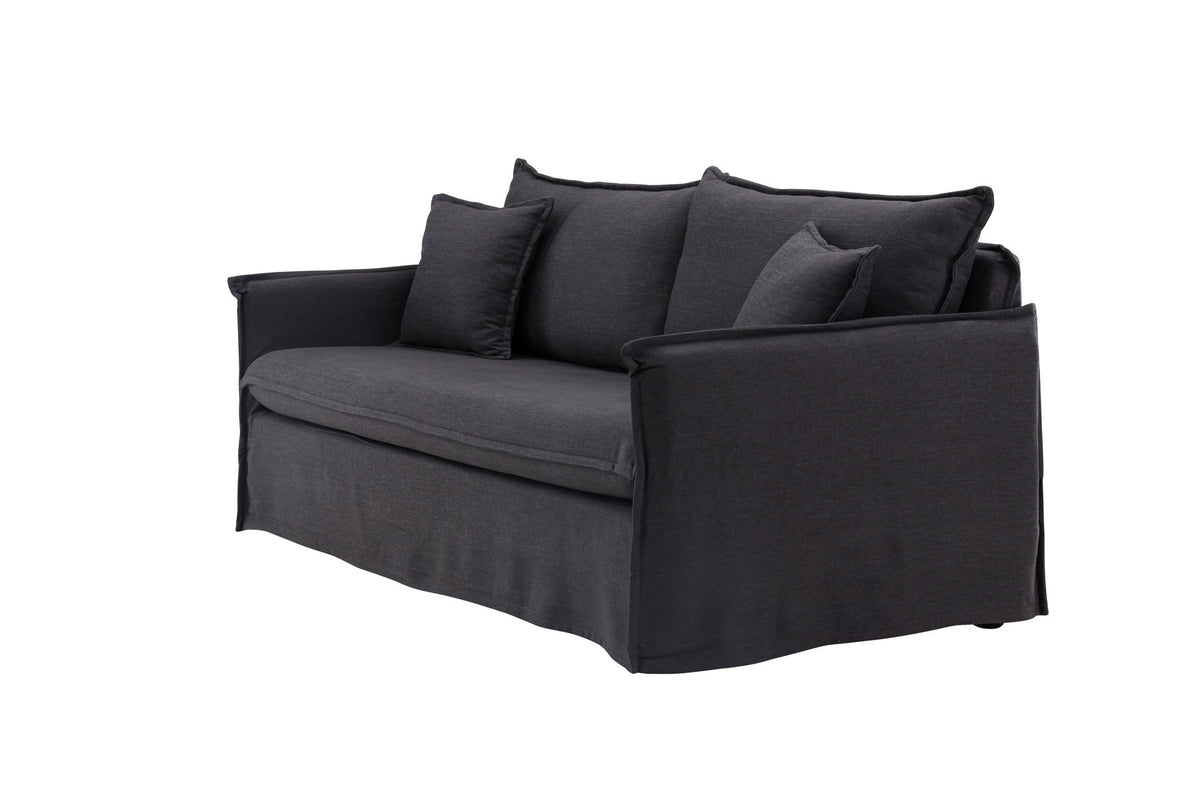 Nova 3 Sitzer Sofa in Schwarz präsentiert im Onlineshop von KAQTU Design AG. 3er Sofa ist von Venture Home