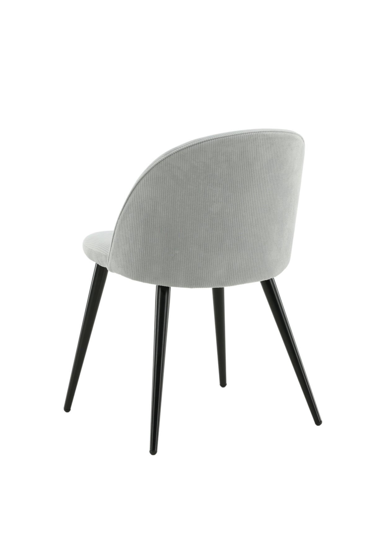 Velvet Matstol Manchester Stuhl in Hellgrau / Schwarz präsentiert im Onlineshop von KAQTU Design AG. Schalenstuhl ist von Venture Home