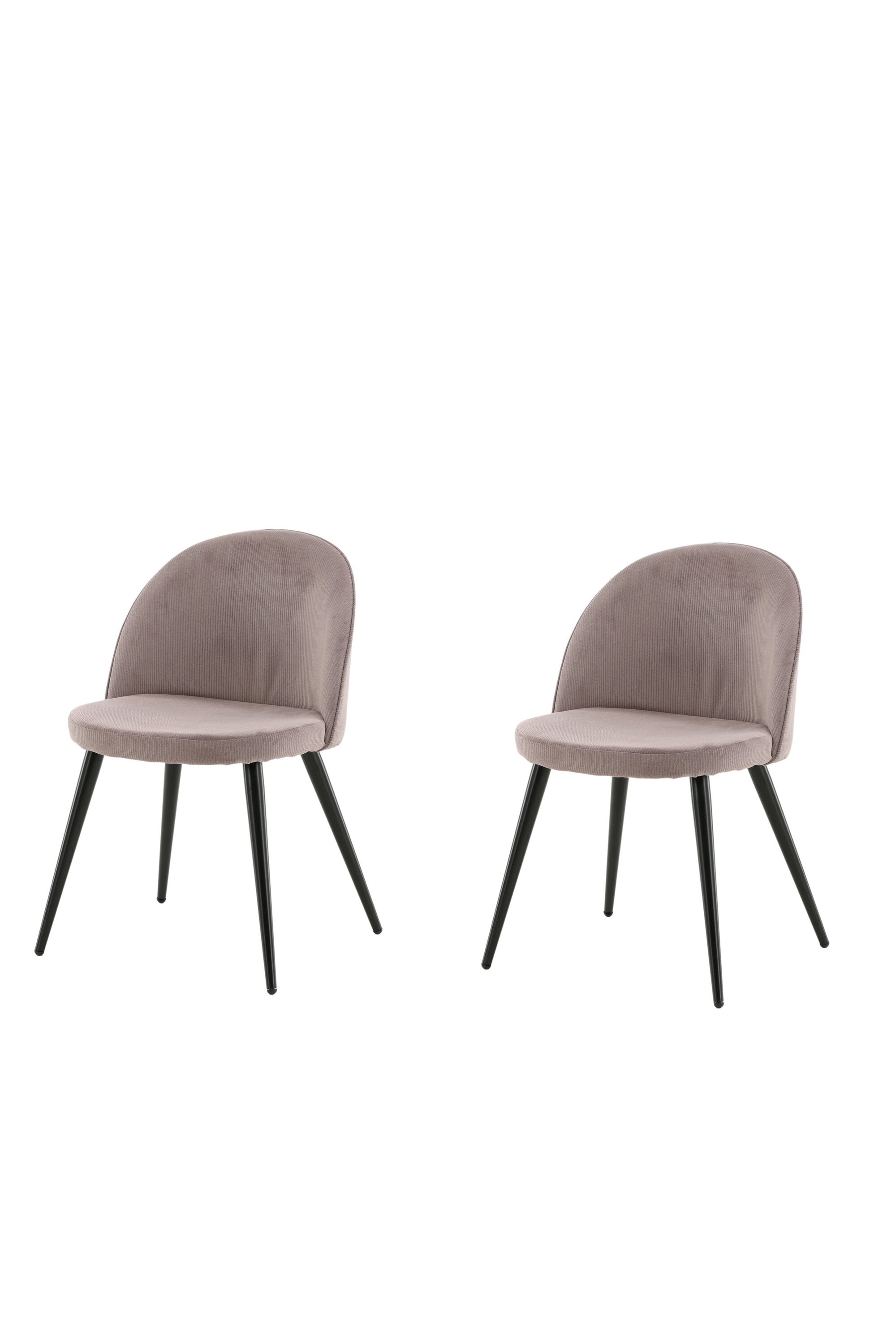 Velvet Matstol Manchester Stuhl in Altrosa / Schwarz präsentiert im Onlineshop von KAQTU Design AG. Schalenstuhl ist von Venture Home